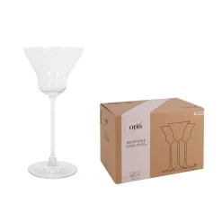 Set of 6 Fine Stemmed Martini Glasses, 180ml