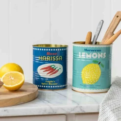 Set of 2 Lemon & Harissa Utensil Jars