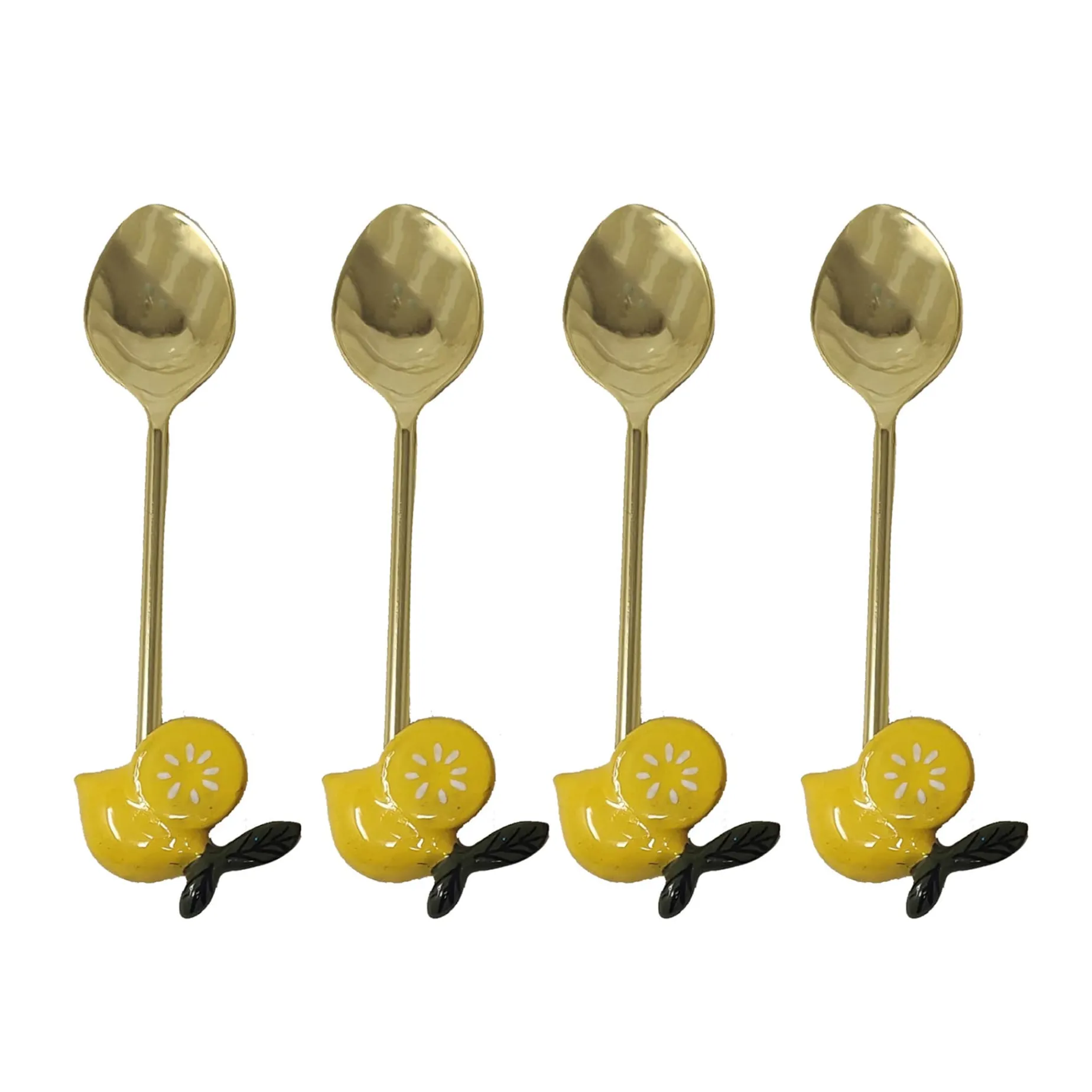 Set of 4 Lemon Dessert Spoons