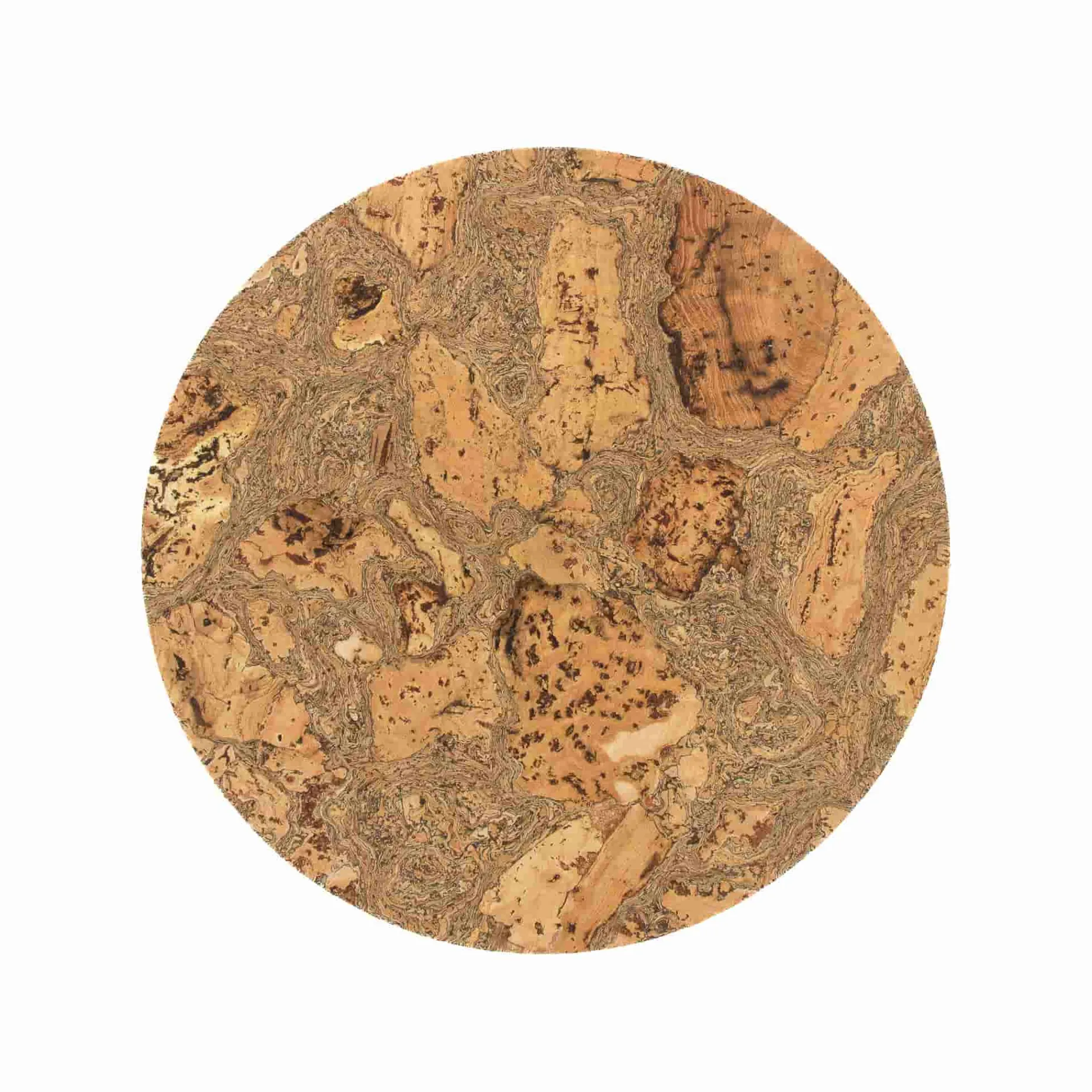 Set of 4 Marbled Cork Round Placemats, 30cm