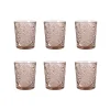 Set of 6 Pink Hobstar Tumbler, 350ml
