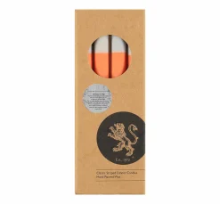 Set of 4 Pink Orange Colourblock Candles