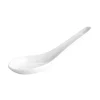 Set of 6 Porcelain Canape Spoon with Hole, 14cm