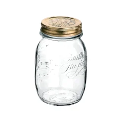 Set of 12 Quattro Staggioni Wide Mouth Screw Top Glass Preserving Jars, 700ml