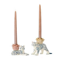 Set of 2 Rory Tiger Candle Holders