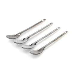 Set of 100 Stainless Steel Canape Tasting Spoons