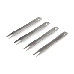 Set of 100 Stainless Steel Canape Chip Forks