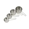 Set of 4 Stainless Steel Measuring Cups