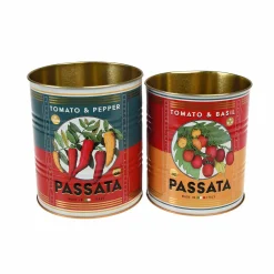 Set of 2 Tomato Passata Utensil Jars