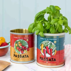 Set of 2 Tomato Passata Utensil Jars