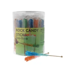 Set of 36 Two-Tone Rock Candy Sticks