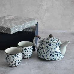 Shizen Blue Japanese Teapot & Teacup Set