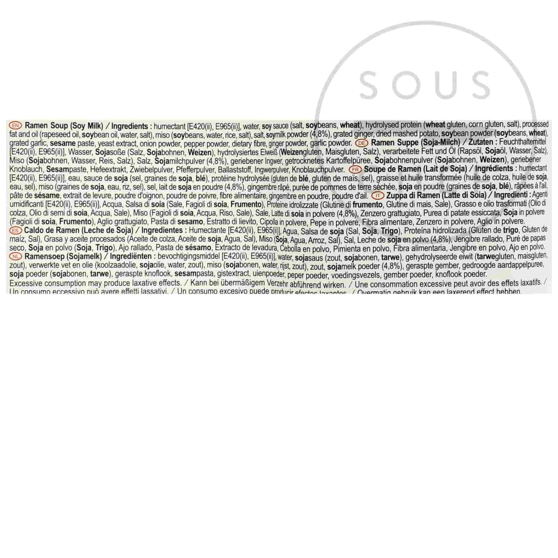 Short Dated Nihon Shokken Ramen Soup - Soy Milk, 2kg