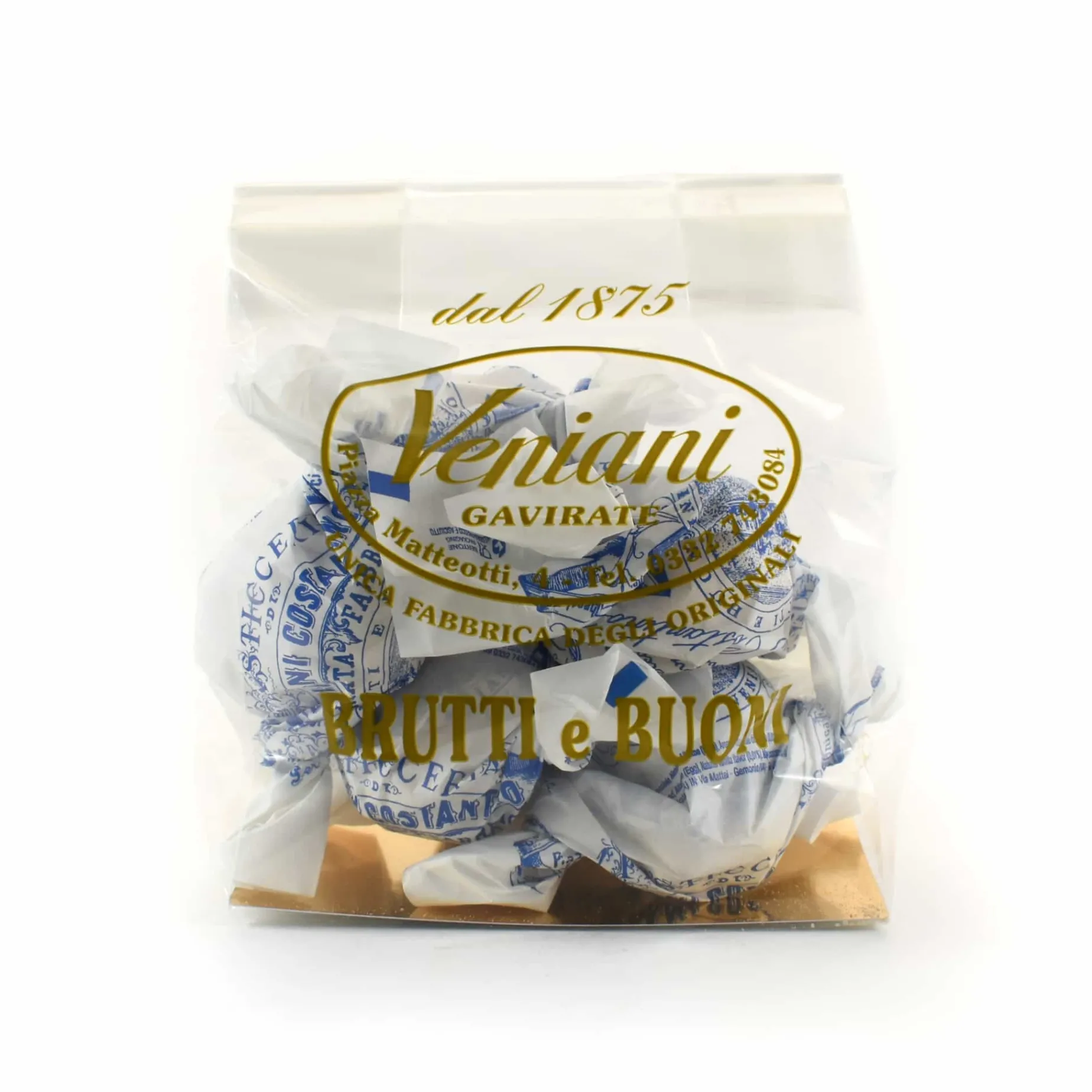Short Dated Veniani Vanilla Meringues with Toasted Almonds & Hazelnuts, 100g