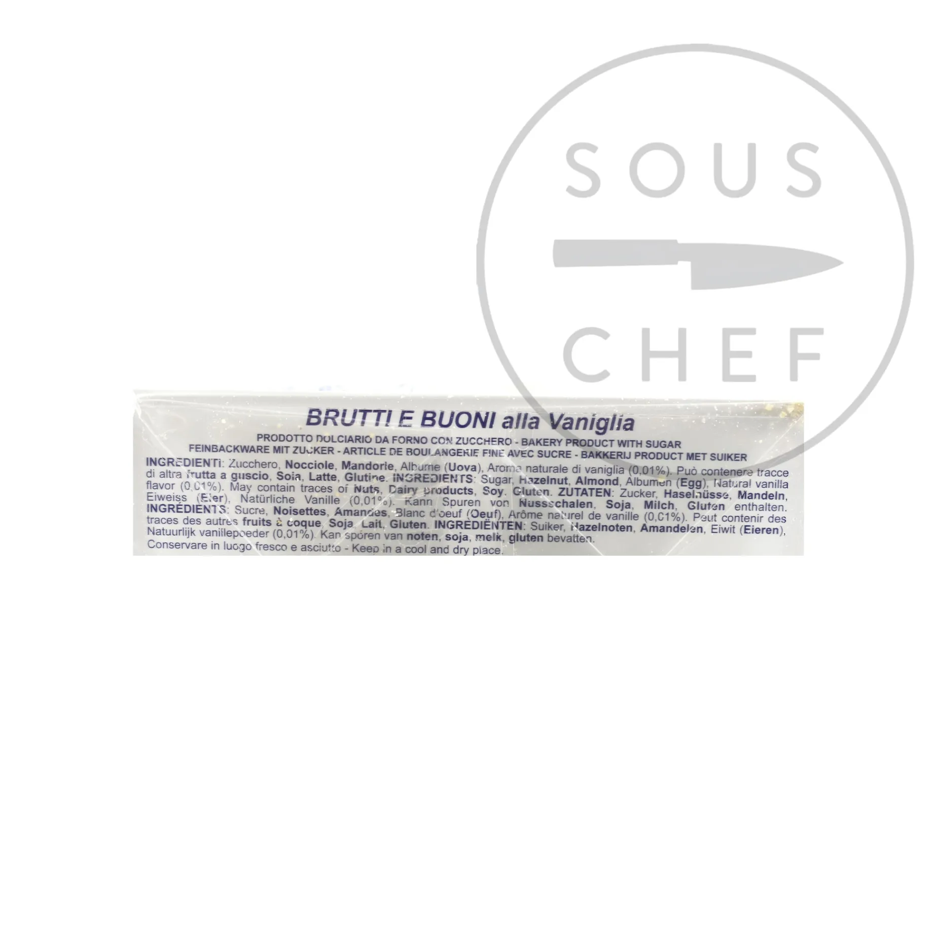 Short Dated Veniani Vanilla Meringues with Toasted Almonds & Hazelnuts, 100g