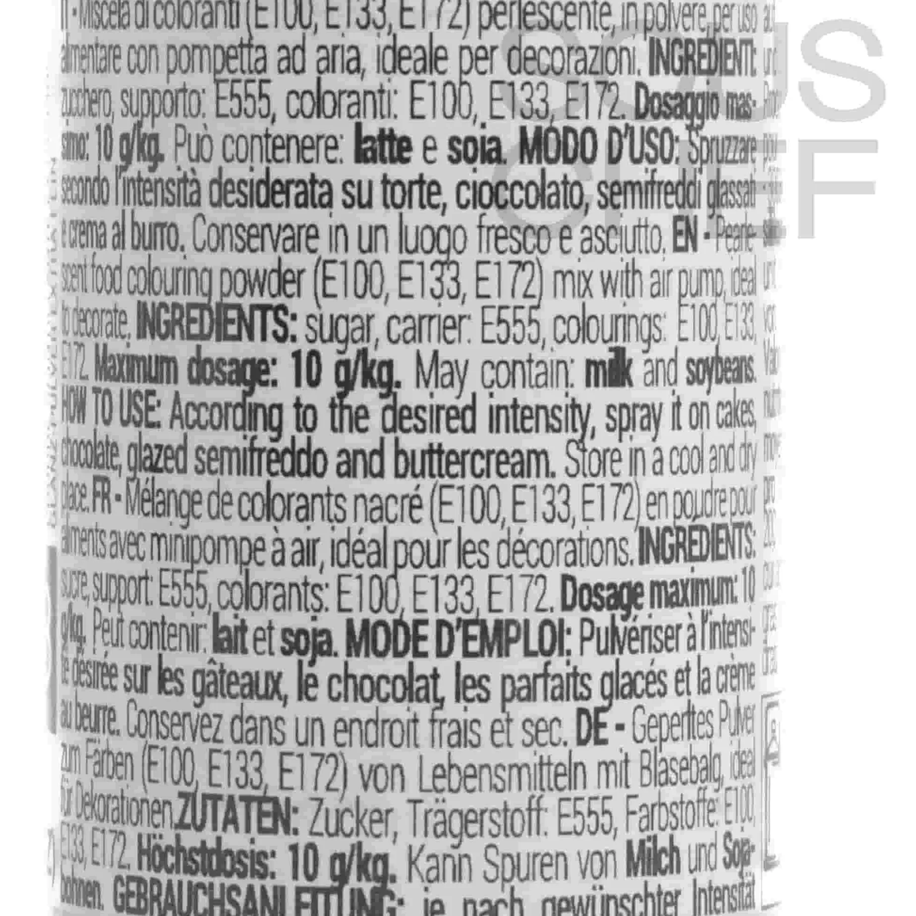 Silikomart Green Glitter Dust Spray, 10g