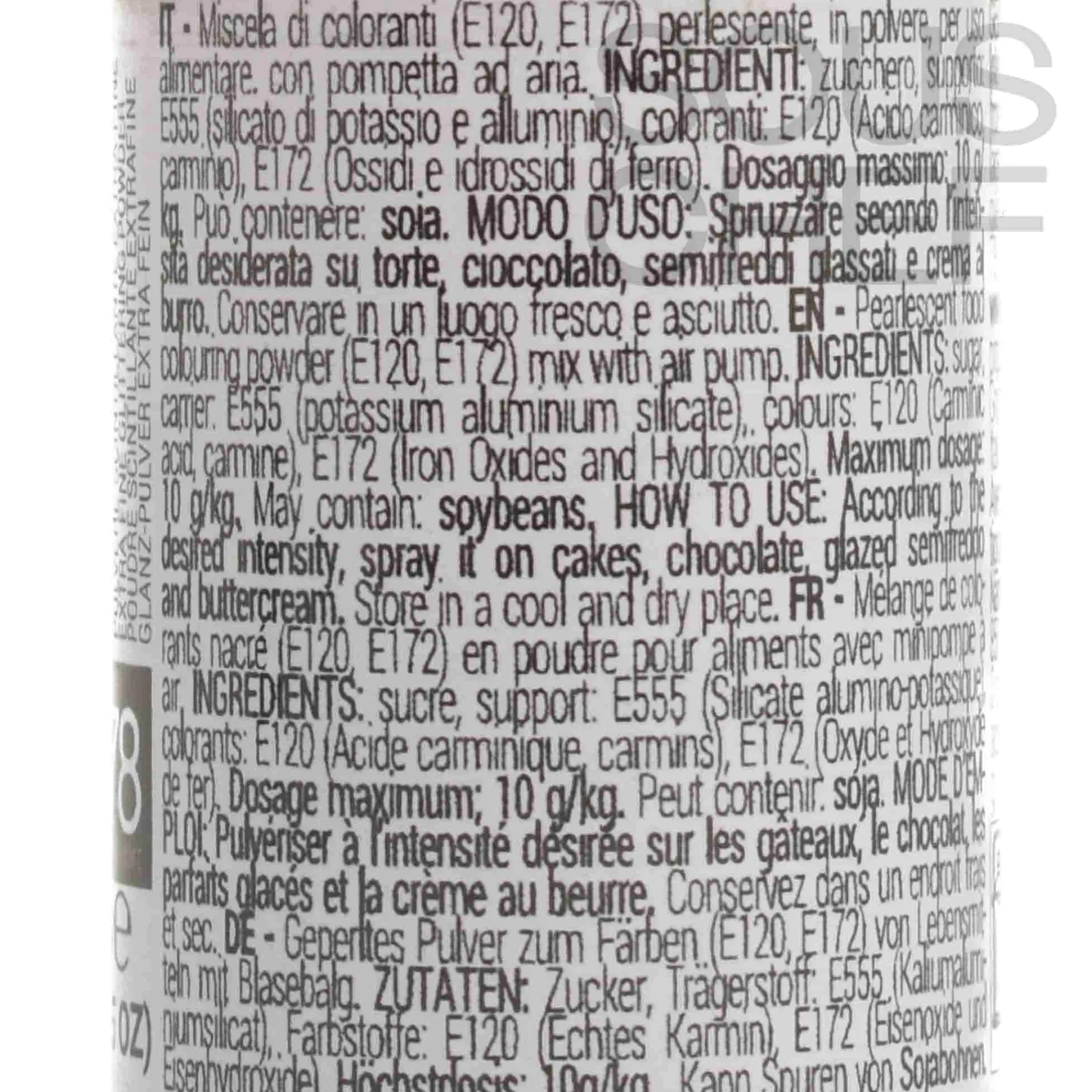 Silikomart Light Pink Glitter Dust Spray, 10g