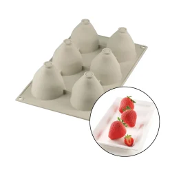 Silikomart Silicone Strawberry Dessert Mould, 95ml