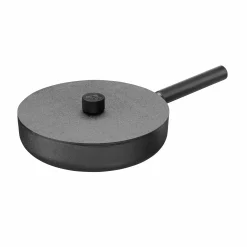 Skeppshult Noir Cast Iron Saute Pan with Lid, 28cm