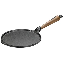 Skeppshult Traditional Cast Iron Pancake Pan, 23cm