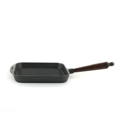 Skeppshult Traditional Cast Iron Square Grill Pan, 25cm