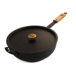 Sous Chef x Netherton Foundry Curved Saute Pan with Lid, 11"