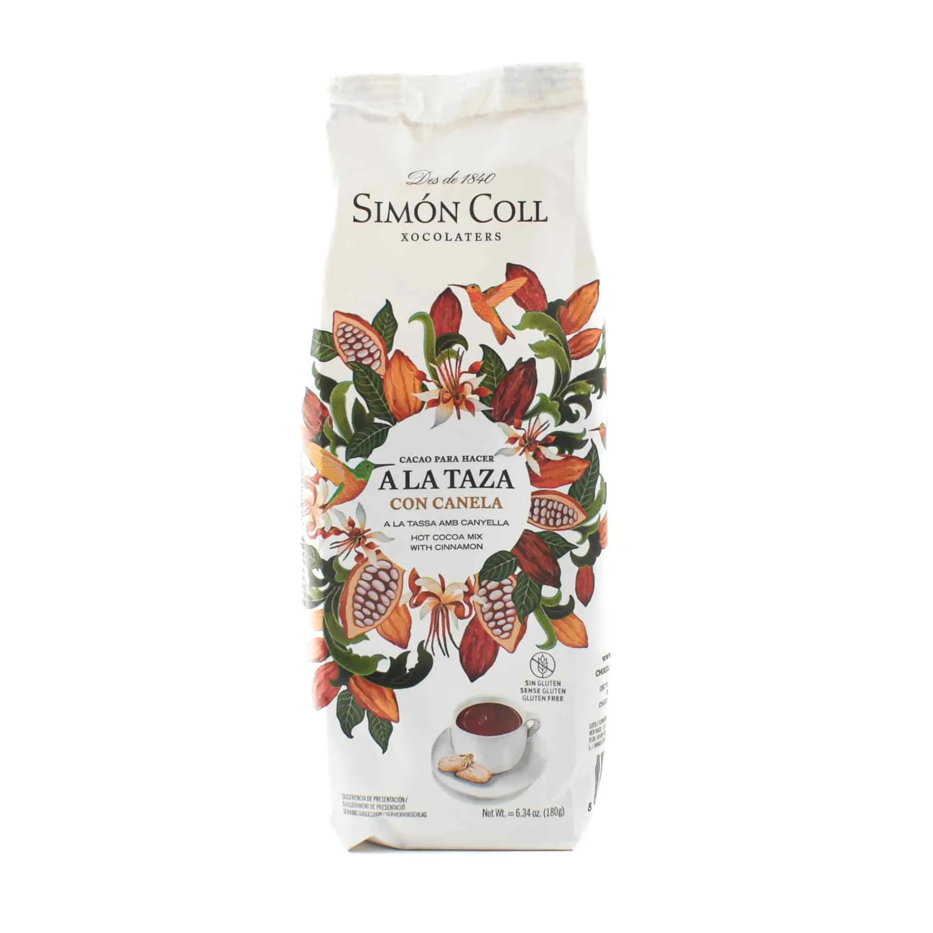 Spanish Spiced Hot Chocolate Powder with Cinnamon, 180g