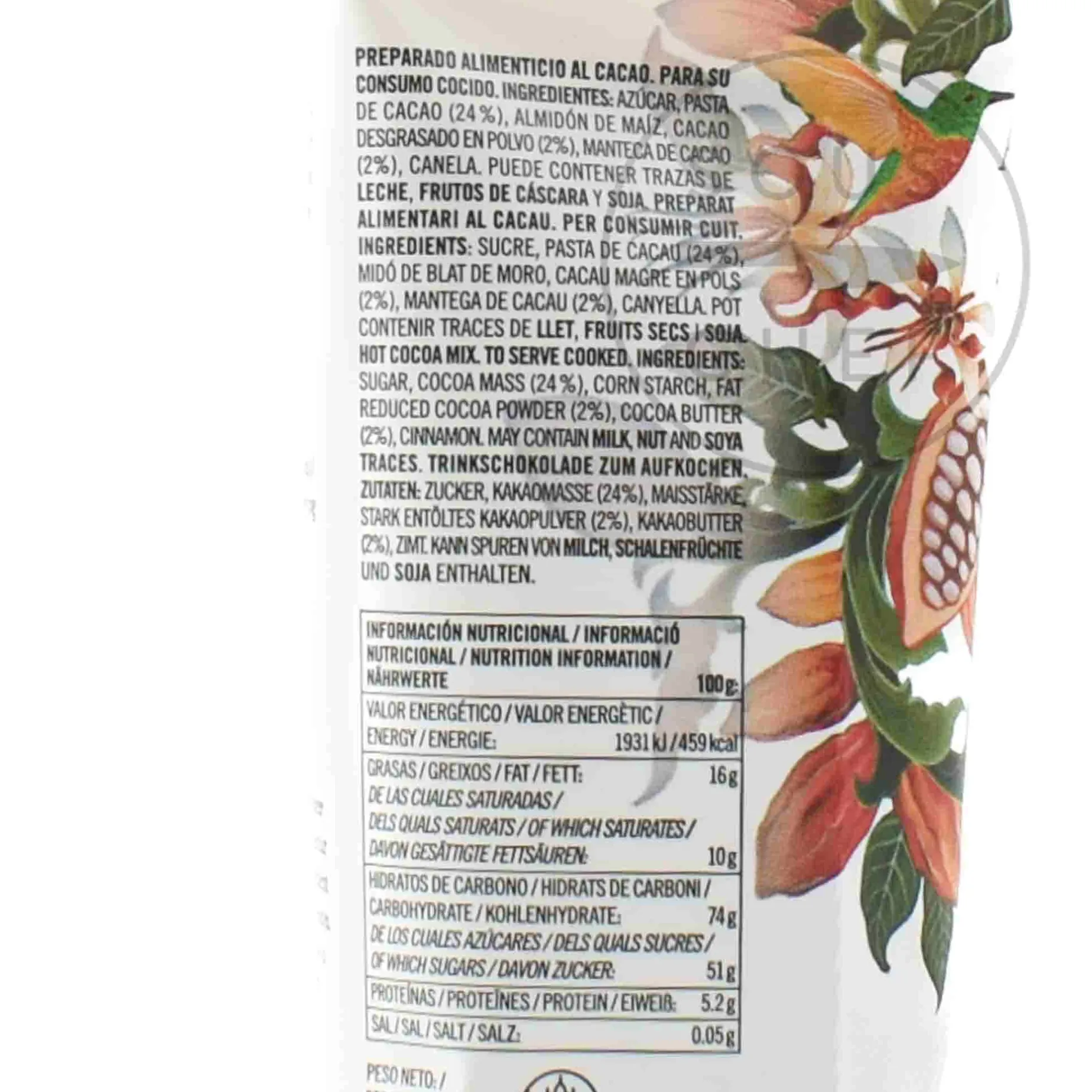 Spanish Spiced Hot Chocolate Powder with Cinnamon, 180g