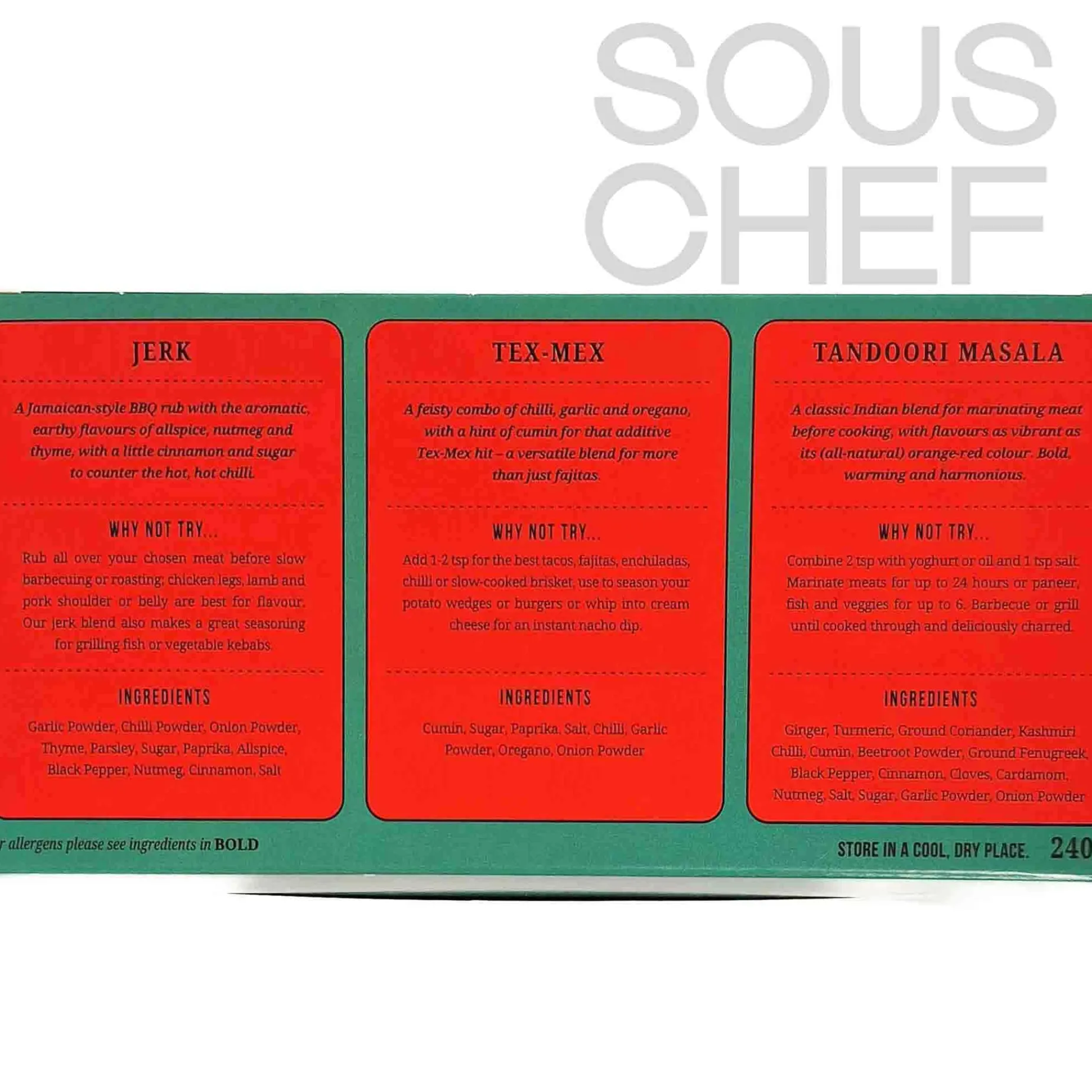 Spice Kitchen World BBQ Blend Trio, 240g