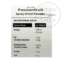 Spray Dried Passionfruit Powder, 200g