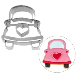 Stainless Steel Wedding Car Cookie Cutter, 6cm
