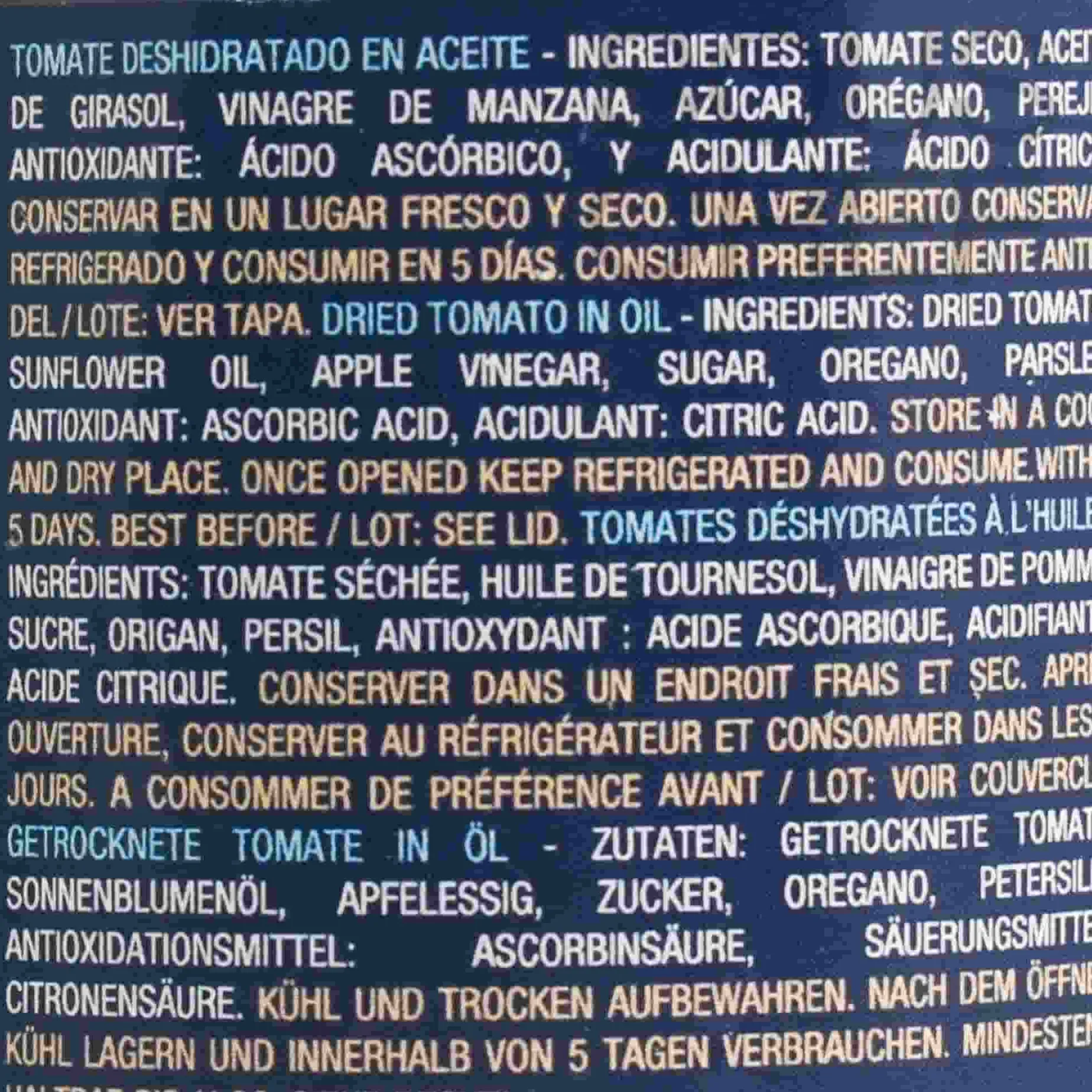 Sundried Tomatoes in Oil, 190g