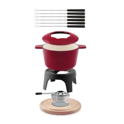 Swissmar Sierra Red Cast Iron Fondue Set, 17cm
