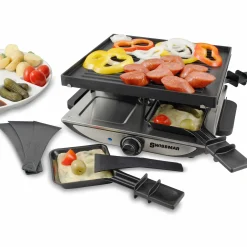Swissmar Silver Geneva 4 Person Non-Stick Raclette Party Grill