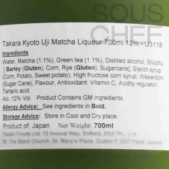 Takara Kyoto Uji Matcha Liqueur 12%, 700ml