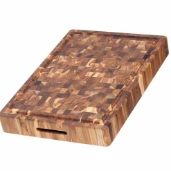 Teakhaus End Grain Butcher Block Carving Board, Extra Thick