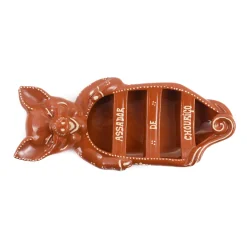 Terracotta Chorizo Pig Serving Dish, 33cm