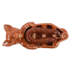 Terracotta Chorizo Pig Serving Dish, 33cm