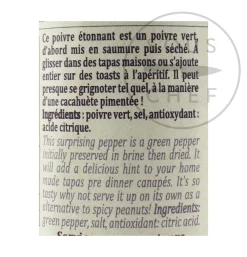 Terre Exotique Green Salty Coastal Pepper, 20g