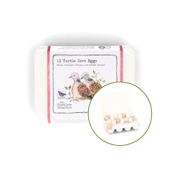 The Chocolate Detective x Knepp 12 Turtle Dove Chocolate Eggs, 150g