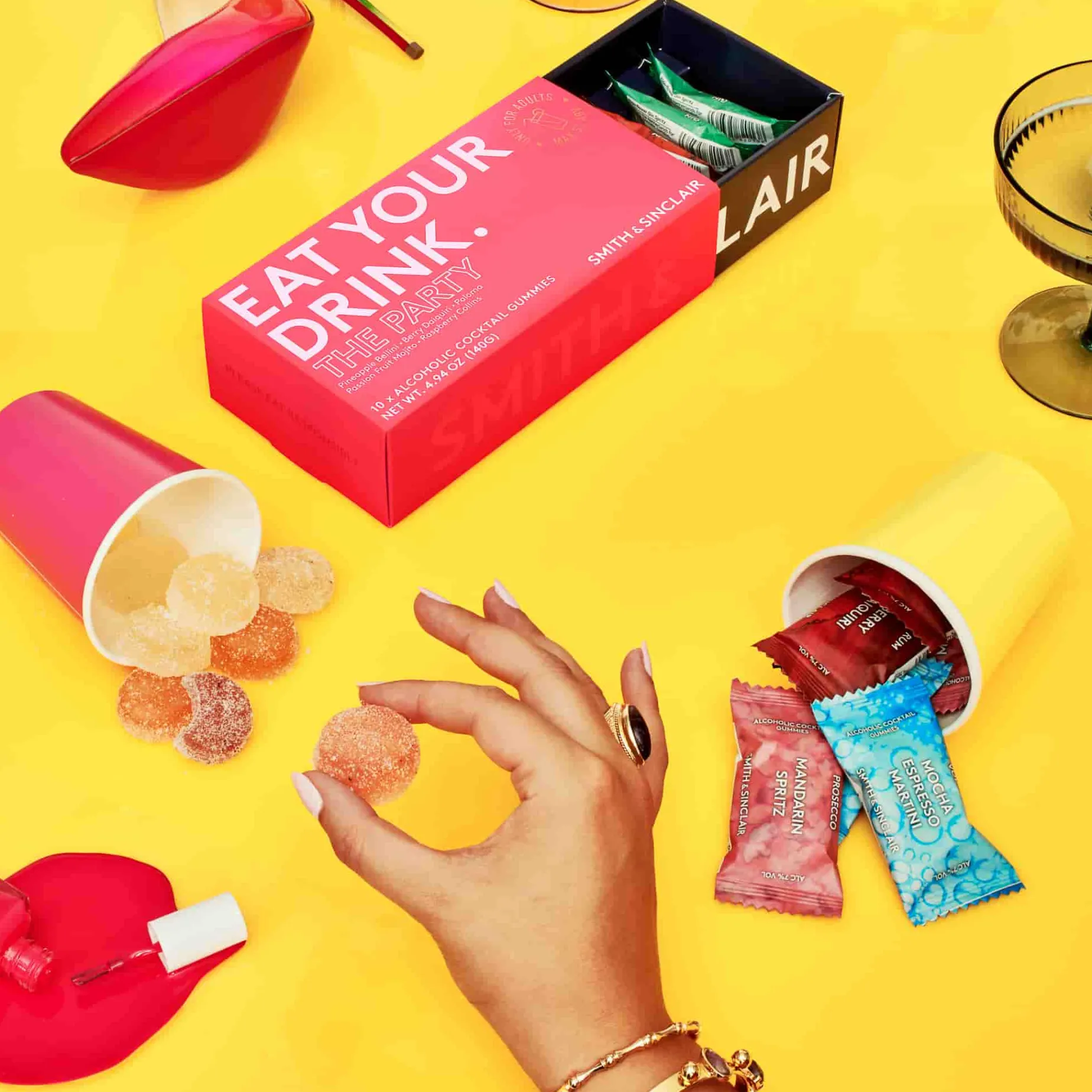 The Party 5V Alcoholic Cocktail Jelly Sweets, 140g