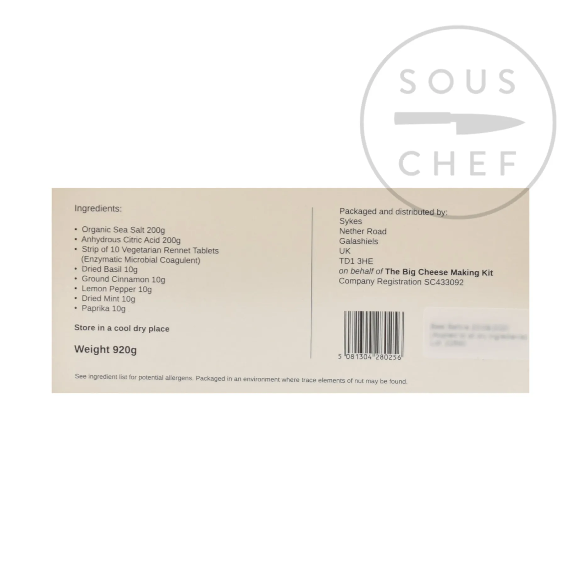 The Ultimate Cheese Making Kit, 920g