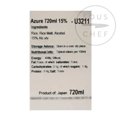 Tosatsuru Azure Sake, 720ml