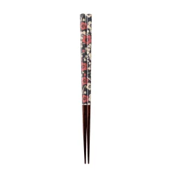 Traditional Japanese Lancewood Black Ume Washi Chopsticks, 23cm