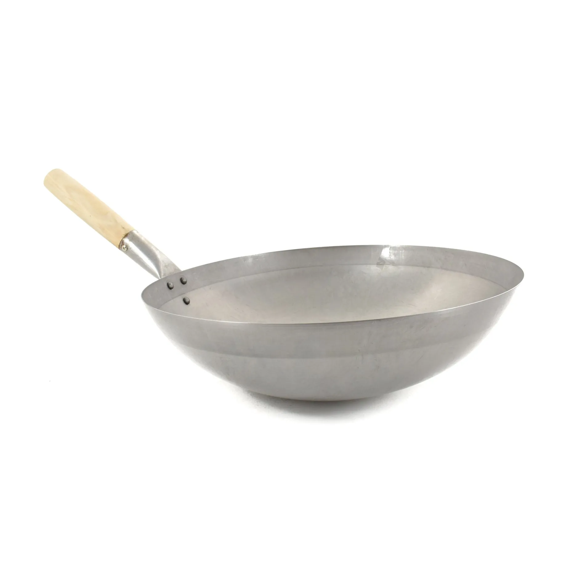 Traditional Round-Base Carbon Steel Wok