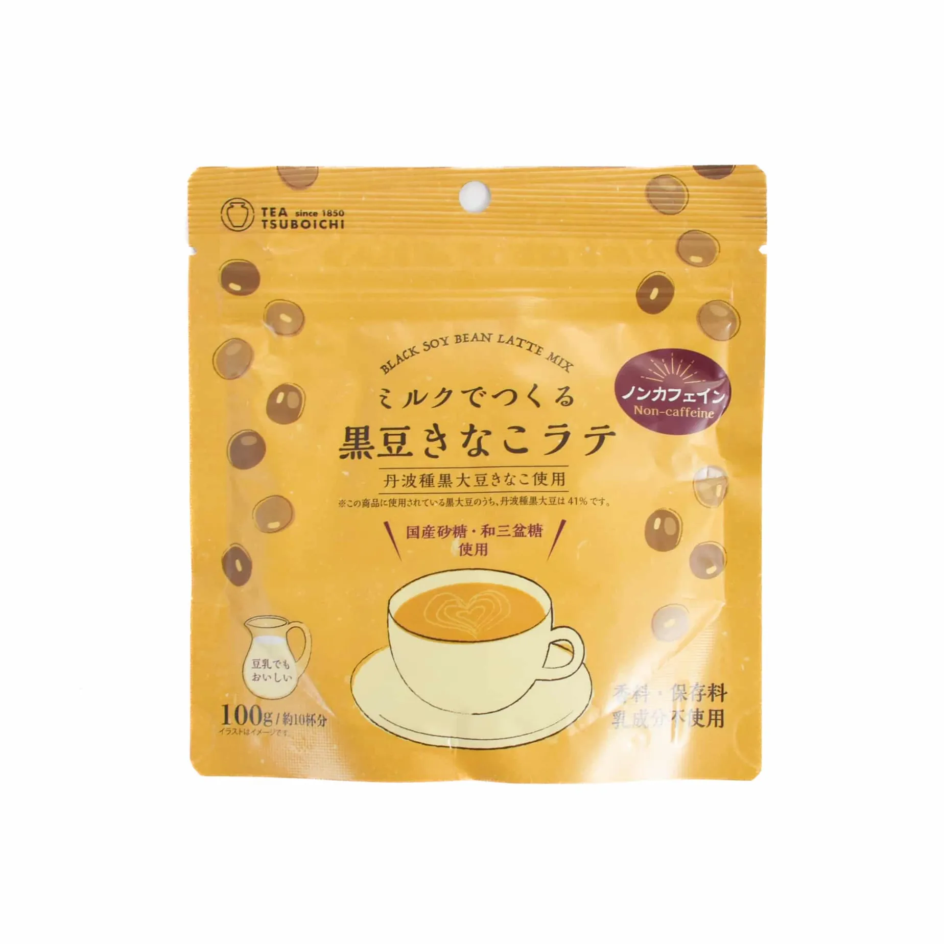 Tsuboichi Black Soy Bean Kinako Latte Drink Mix, 100g