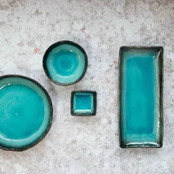 Turquoise Glaze Bowl, 12cm dia x 4cm high