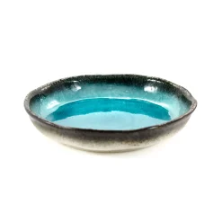 Turquoise Large Round Dish, 21.5cm dia x 4cm high