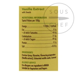 Vanilla Extract With Seeds, 1 litre
