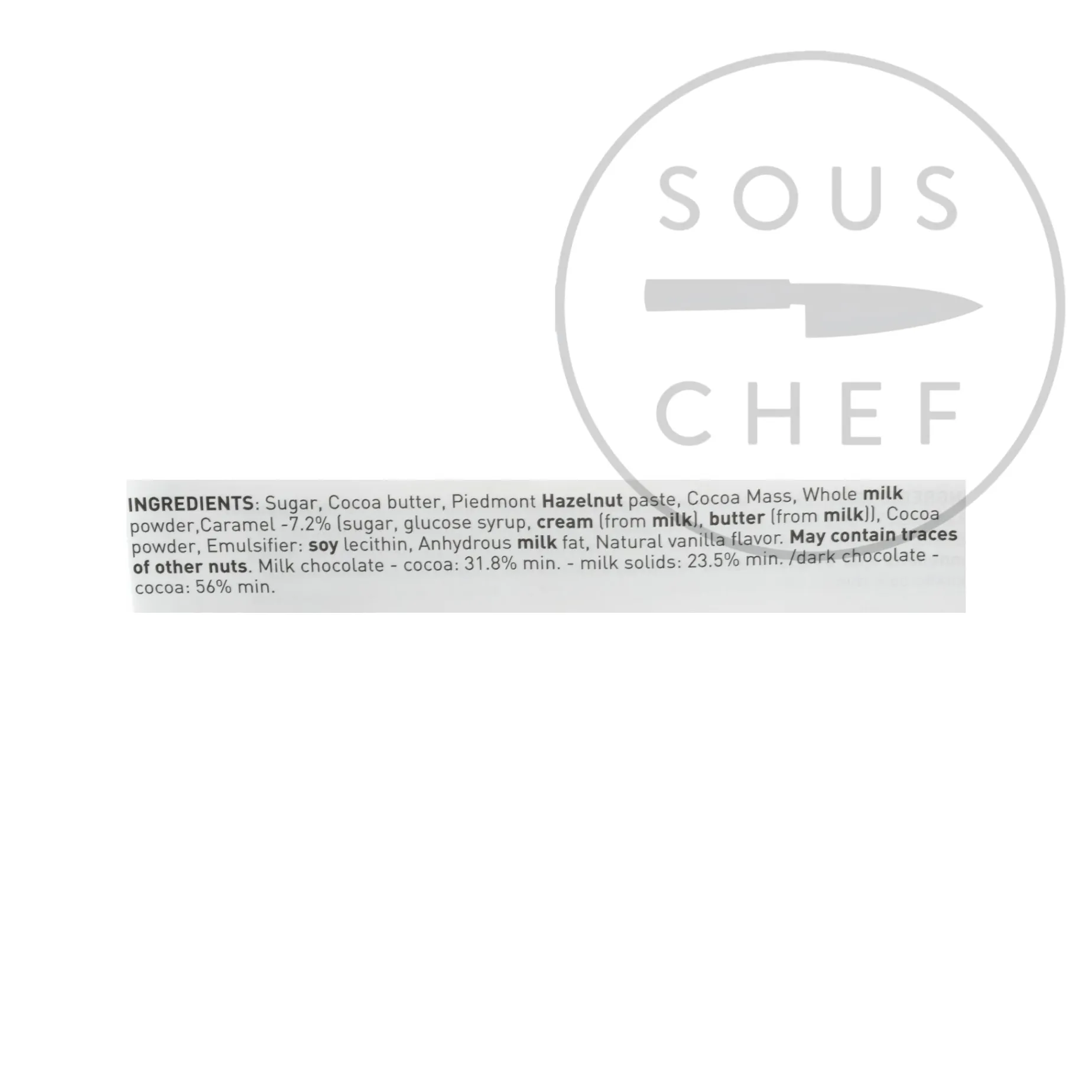 Venchi Nougatine Chocolate, Cigar 100g